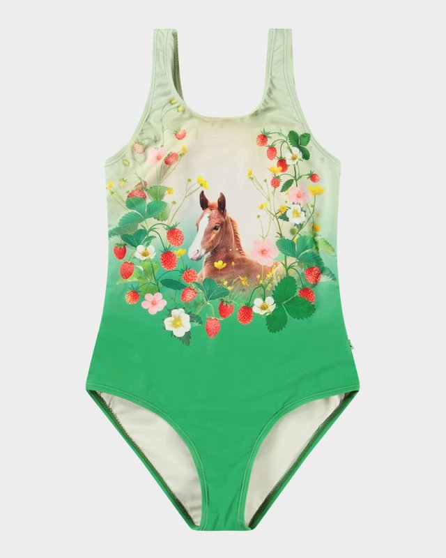 Girl's Nika One-Piece Swimsuit, Size 8-